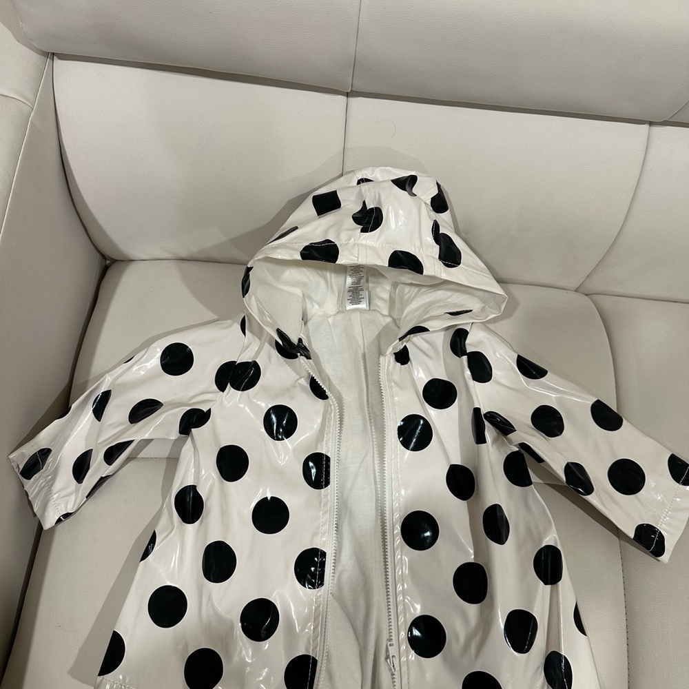 Chic Polka Dot Raincoat